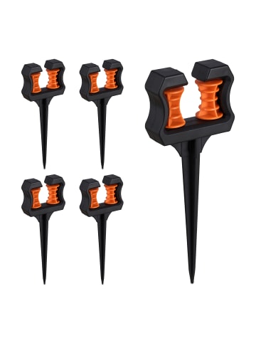 relaxdays 10 x Schlauchführung in Schwarz