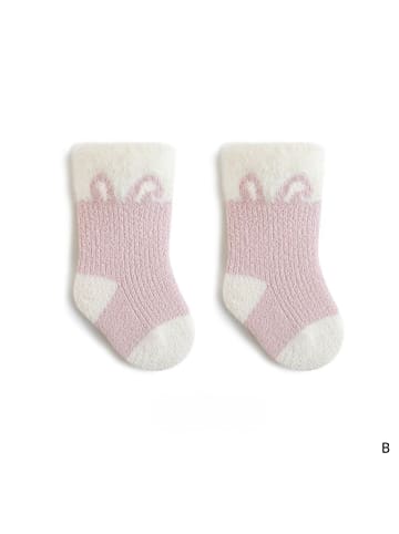 MUNADUNA 5er-Set 'Ohren' Winter Baby Socken