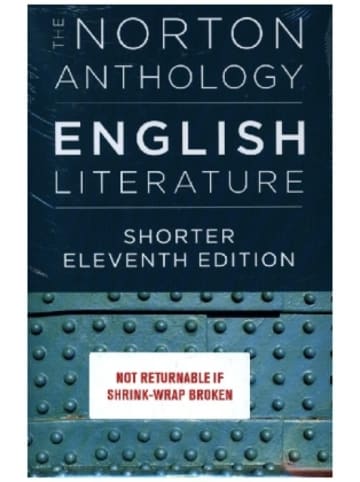 Norton Buch - The Norton Anthology of English Literature, Shorter Edition, 2 Vols.