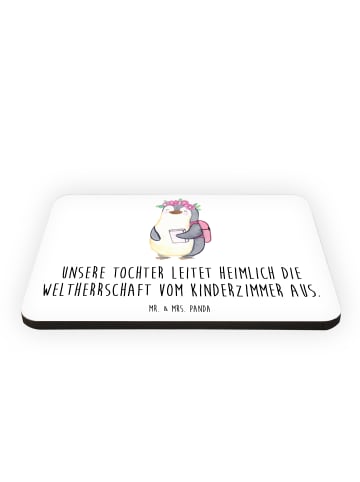 Mr. & Mrs. Panda magnet Tochter Weltherrschaft mit Spruch in Weiß