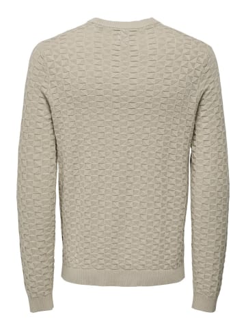 ONLY & SONS Strickpullover in Silver Lining