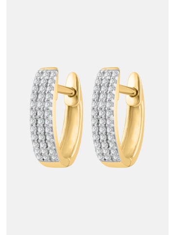 Diamant Exquis Ohrringe aus 375 Gelbgold mit Diamant