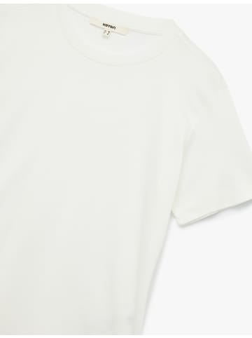 KOTON TSHIRT SS in Ekru