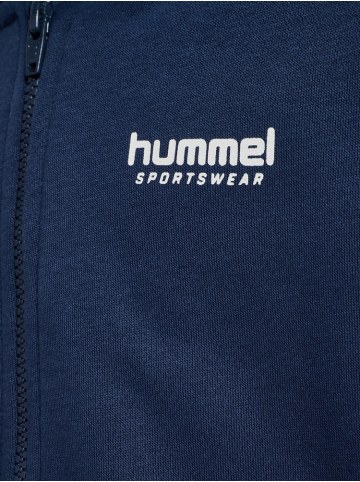 Hummel Kinder Trainingsjacke "Loose Blocked Zip Hoodie" in Blau