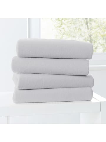 Primera Biber Spannbettlaken in granit