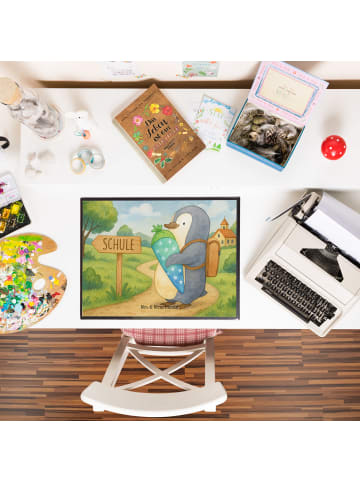 Mr. & Mrs. Panda Schreibunterlage Pinguin Schultüte Design ohne ... in Weiß