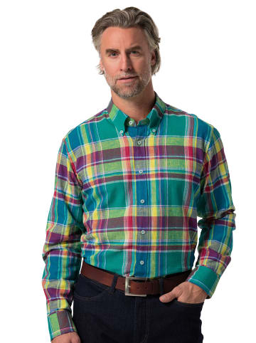 Boston Park Hemd in karibikgrün