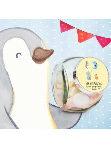 Mr. & Mrs. Panda Bonbonglas Big Einheit mit Spruch in Gelb Pastell