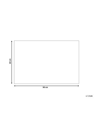 Beliani Fußmatte MANAPAO in /Schwarz - (W) 60 x (L) 90 cm