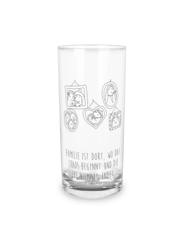 Mr. & Mrs. Panda Wasserglas Igel Familie mit Spruch in Transparent