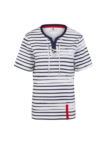 Wind Sportswear Shirt mit Kordelzug in white-navy