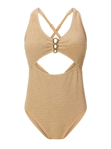 Linga Dore Badeanzug Badeanzug in Gold beige