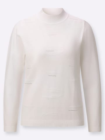 WITT WEIDEN Stehkragen-Pullover in weiß