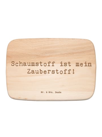 Mr. & Mrs. Panda Frühstücksbrettchen Spruch Zauber der Polsterin... in Transparent