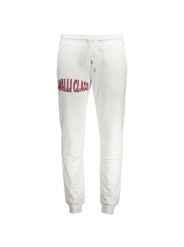 cavalli CLASS Weiße Baumwoll-Jogginghose
