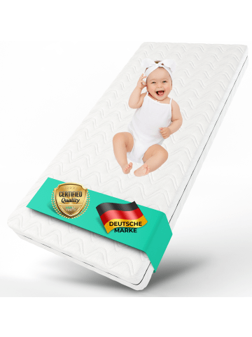 ALAVYA HOME Babymatratze 70 x 140 cm COZY Weiß - ohne Spannbettlaken