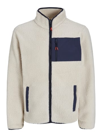 Jack & Jones Fleecejacke in Moonbeam