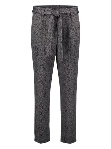 Zero  Stoffhose Herringbone mit Bindegürtel 28 Inch in BlackCream
