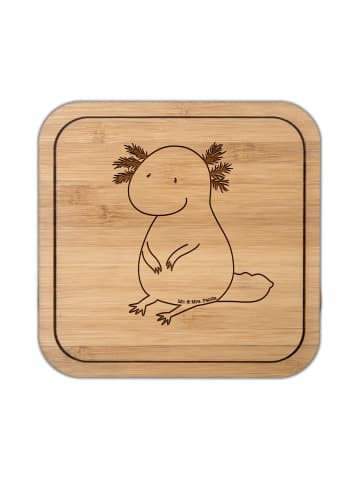 Mr. & Mrs. Panda Untersetzer quadratisch Axolotl Niedlich ohne S... in Transparent