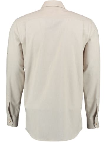 OS-Trachten Trachtenhemd Rimeda in mittelbeige