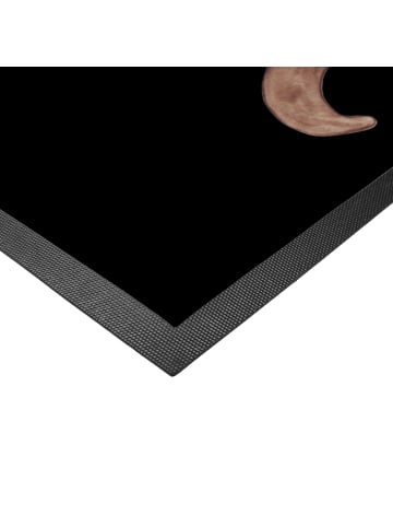 Mr. & Mrs. Panda bodenmatte Otter Blumenstrauß ohne Spruch in Schwarz