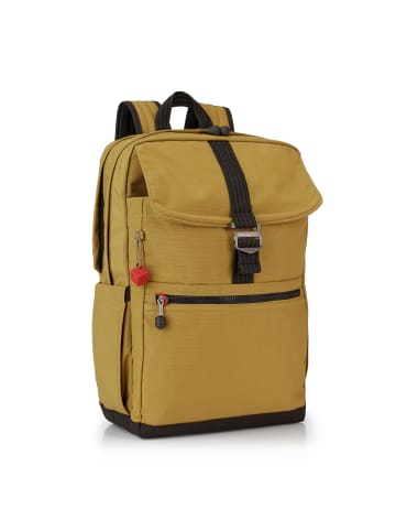 Hedgren Great American Heritage Canyon Rucksack RFID 43 cm Laptopfach in mustard olive