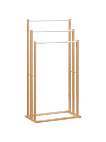 HOMCOM Handtuchständer-48L x 25,8B x 94H cm-Naturholz