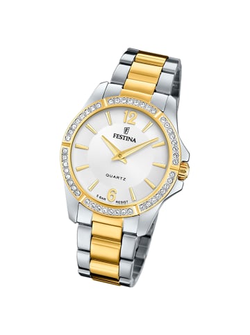 Festina Analog-Armbanduhr Festina Mademoiselle silber, gold mittel (ca. 35mm)