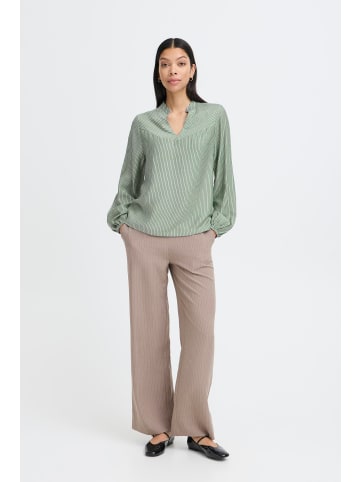 b. young Langarm - Hemd BMMFIE Relaxed fit in Aqua Gray Mix