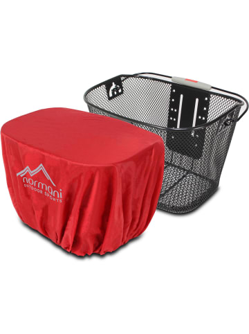Normani Outdoor Sports Regenüberzug für Fahrradkörbe BiCage in Rot