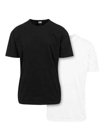 Urban Classics T-Shirt kurzarm in black+white