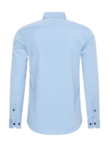 Rusty Neal Business Hemd Slim Fit Premium Cotton-Stretch in Hell Blau