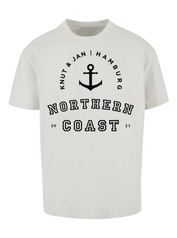 F4NT4STIC T-Shirt Northern Coast Nordsee Knut & Jan Hamburg in lightasphalt