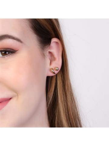 Lucardi 375 Gold Ohrringe Rund