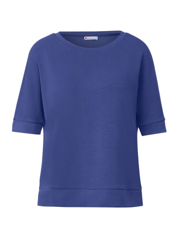 Street One Seiden Look T-Shirt in Blau