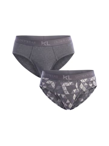 Kisses and Love 2er-Set: Slip in Gray
