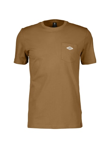 SCOTT M POCKET S/SL TEE in Beige
