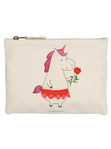 Mr. & Mrs. Panda Schminktasche Einhorn Dame ohne Spruch in Weiß