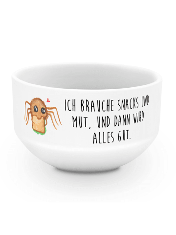 Mr. & Mrs. Panda Müslischale Spinne Agathe Sandwich mit Spruch in Weiß