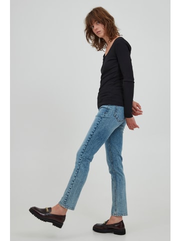 ICHI Jeans IHMIFFE Regular fit in Light blue stone washed