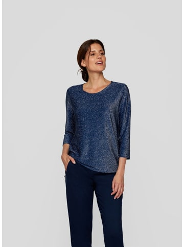 Rabe Rundkragen Langarmshirt für Damen in uni