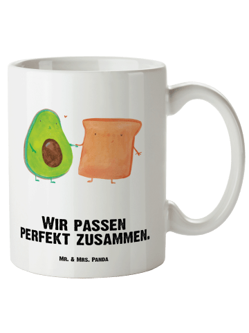 Mr. & Mrs. Panda Keramikbecher Avocado Toast mit Spruch in Weiß