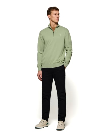 Polo Club Pullover in Jadegrün
