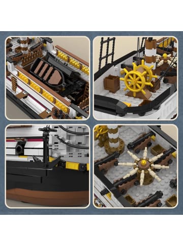 COFI 1453 Reobrix 66048 Segelschiff Klemmbaustein 3555 Teile 109 cm ab 14 in Mehrfarbig