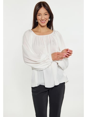 usha BLACK LABEL Bluse in Wollweiss