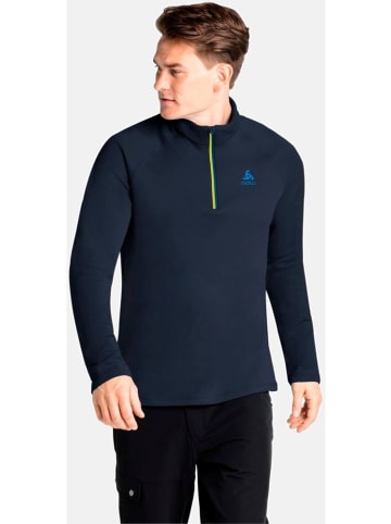 Odlo Longsleeve "Midlayer 1/2 Zip Besso" in Blau