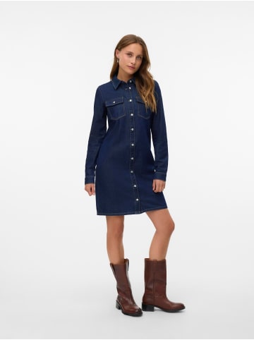 Vero Moda Jeanskleid in Dark Blue Denim