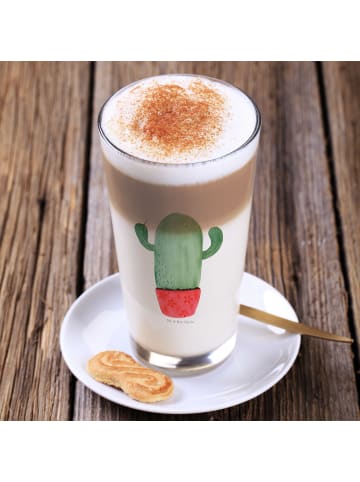 Mr. & Mrs. Panda Blümchentailglas Kaktus Wut ohne Spruch in Transparent