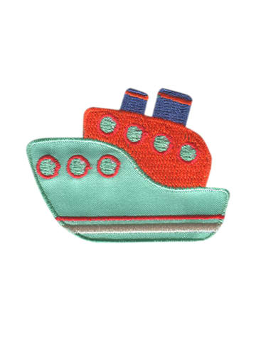 Catch the Patch Schiff Boot FahrzeugApplikation Bügelbild inRot