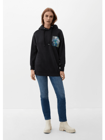 s.Oliver Sweatshirt langarm in Schwarz